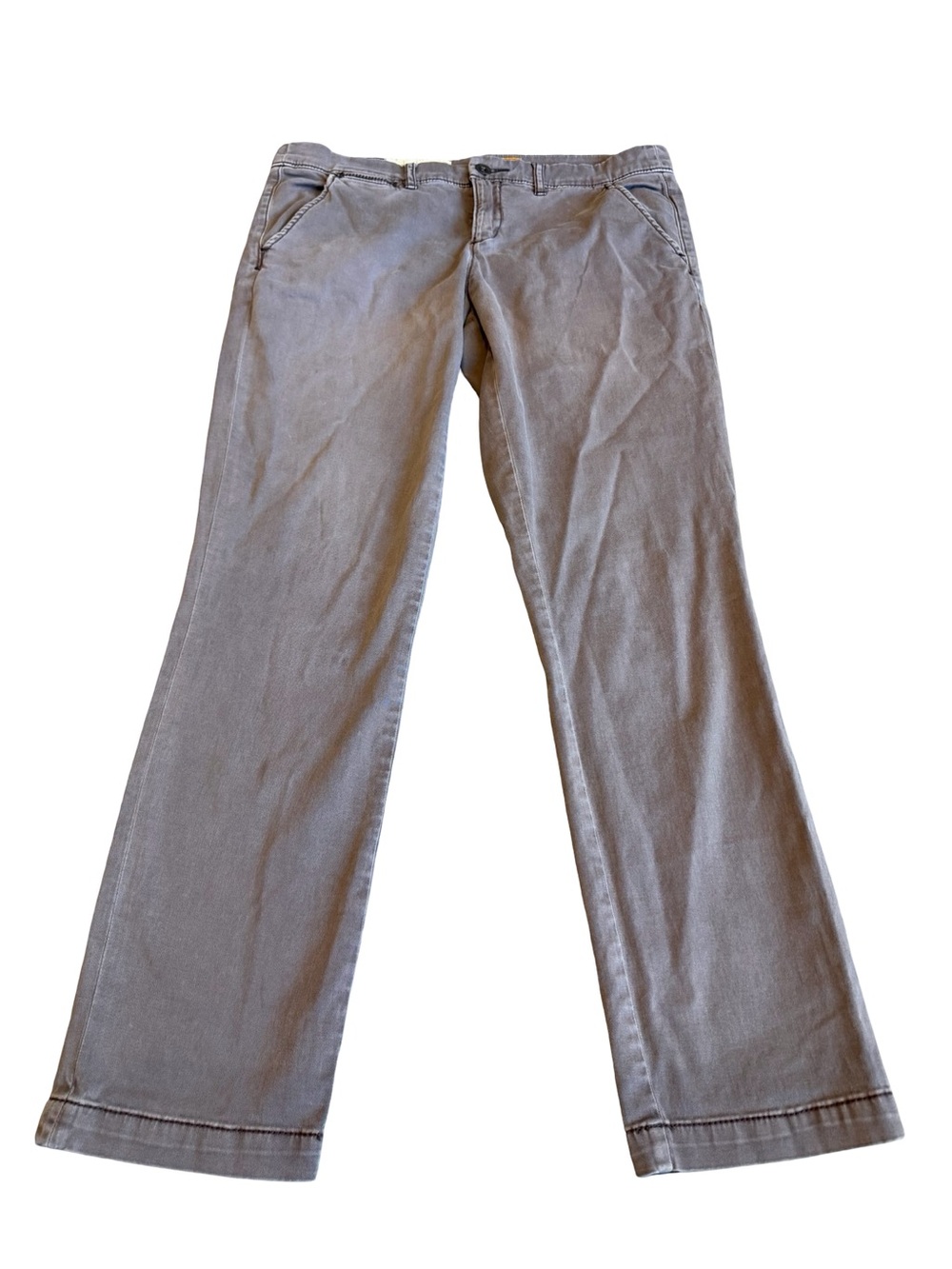 Pilcro Anthropologie Brown Pants Slacks Trousers Cotton Straight Leg SIze 29